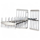 thumbnail of Antenna digitale terrestre esterno 38 elementi banda uhf 5g lte alluminio plastica bianca dvb-t2 hevc main 10 hd uhd