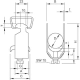 thumbnail of OBO Bettermann BBS-Bügelschelle 2056 M 34 FT 1156047