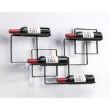thumbnail of DanDiBo Weinregal Wand Metall Schwarz Wine Line Flaschenregal Flaschenständer Flaschenhalter für 4 Flaschen Schmal Modern Design
