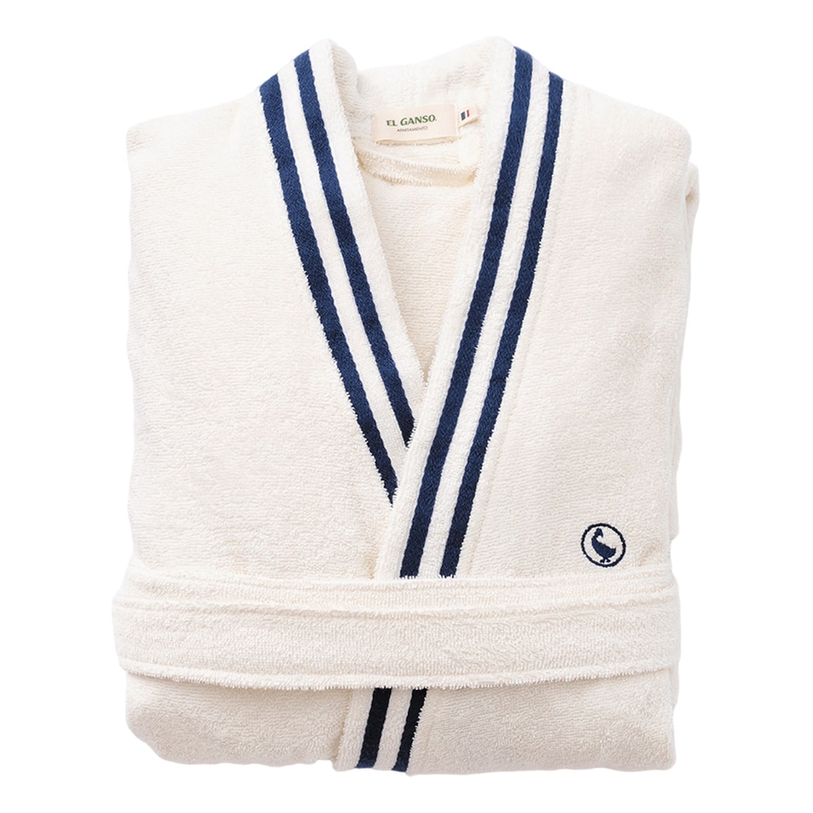 El Ganso - Badjas L/XL 100% Katoen 320GSM in Crème/Beige
