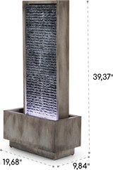thumbnail of Imperia Gartenbrunnen In/Outdoor 10W Pumpe 10m Kabel verzinkt Steingrau