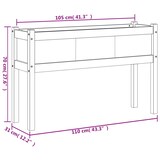 thumbnail of vidaXL Pflanzkübel mit Beinen Weiß 110x31x70 cm Massivholz Kiefer