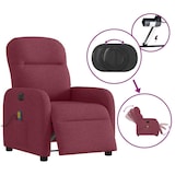 thumbnail of vidaXL Massagesessel Elektrisch Weinrot Stoff