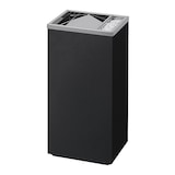 thumbnail of Danieli Store | Papelera con cenicero de pie para exterior negro | Papelera con tapa giratoria | 17 L