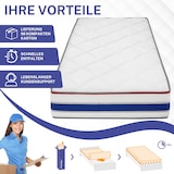 thumbnail of RELAXX Gel Matratze 180x200 cm mit 3D Memory Foam - 7 Zonen; 25cm Höhe; H2/H3 - Wendbare Kaltschaummatratze mit optimaler Druckentlastung