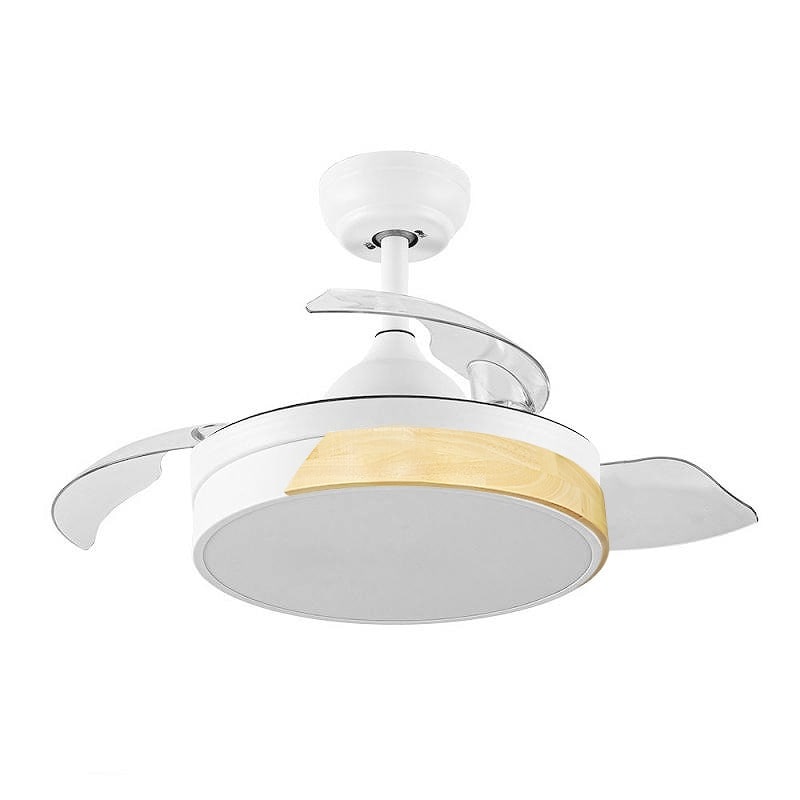 IluminaShop Ventilador de Techo LED Messe Madera 72W Blanco DC Ultra Silencioso     Verano / Invierno