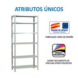 thumbnail of SimonRack Metallregal mit Schrauben 2000x800x300 mm, 6 Böden, 100 kg Biegepunkt, Weiss - Comfort