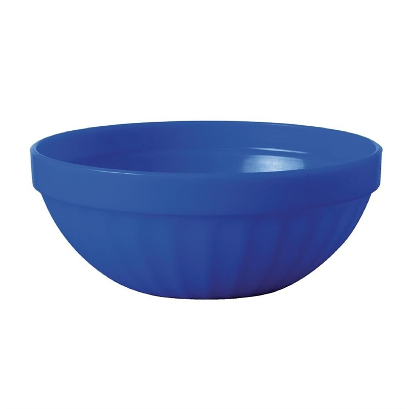 Olympia Kristallon polycarbonaat fruitschaaltjes blauw