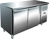 thumbnail of Gastro Edelstahl Kühltisch Kühltheke 2 Türen 314 L -2/+8°C Umluftkühlung