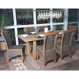 thumbnail of Set van 6 eetkamerstoel Savona, keukenstoel, rotan ~ zonder zitkussen