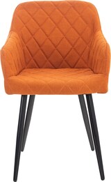 thumbnail of CHEFGASTRO Esszimmerstuhl SPRINGFIELD Stoff HxBxT 84x47x44cm Orange Küchenstuhl