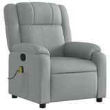 thumbnail of vidaXL Massagesessel Hellgrau Stoff