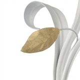thumbnail of Lampadario Arte Povera Cesto Metallo Bianco E Oro 3 Luci E14