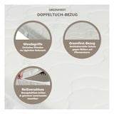 thumbnail of Matratze 80x200 cm, Höhe 18cm,  hochwertiger Bezug aus GREENFIRST Doppeltuch, Kaltschaummatratze 80x200, Härtegrad H3 - bis 150kg, atmungsaktiv