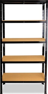 thumbnail of shelfplaza BLACK 180x45x30 cm Schwerlastregal in schwarz mit 5 Böden und 175 kg Traglast pro Boden