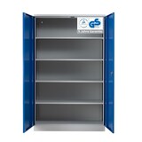 thumbnail of PROREGAL Stahlschrank BEE mit 6 lackierten Fachböden | HxBxT 195x120x50cm | Lichtgrau-Enzianblau | Werkstattschrank Werkzeugschrank Aktenschrank