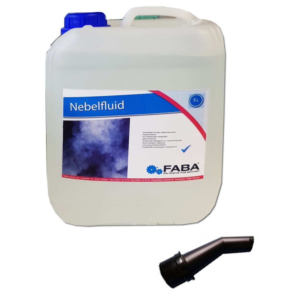 5 L Nebelfluid für Nebelmaschine, Laser- und Lichtshow inkl. Ausgießer