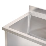 thumbnail of Romux® Fregadero con Seno Profundo de Acero Inoxidable 800x600x850 mm Desmontable | Pica Industrial con patas | Pila Lavadero para Cocina