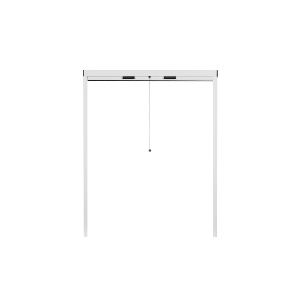 APANA Fliegengitter Insektenschutz Fenster Rollo Alurahmen Bausatz Insektenschutzrollo 60 x 100 cm weiß- auf Maß