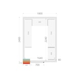 thumbnail of Paneles de cámara frigorífica 80 mm CR 180x240x212 NF de Tefcold