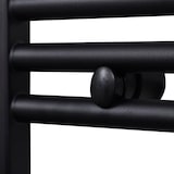 thumbnail of Handtuchheizkörper Warmwasser Gebogen Schwarz 500x764 mm
