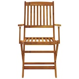 thumbnail of Ensemble à manger d extérieur pliable 9pcs Bois d acacia solide