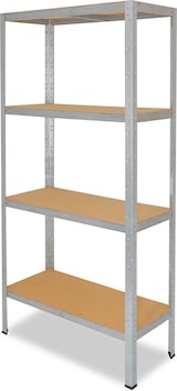 thumbnail of shelfplaza HOME 155x60x23 cm Schwerlastregal in verzinkt mit 4 Böden und 175 kg Traglast pro Boden