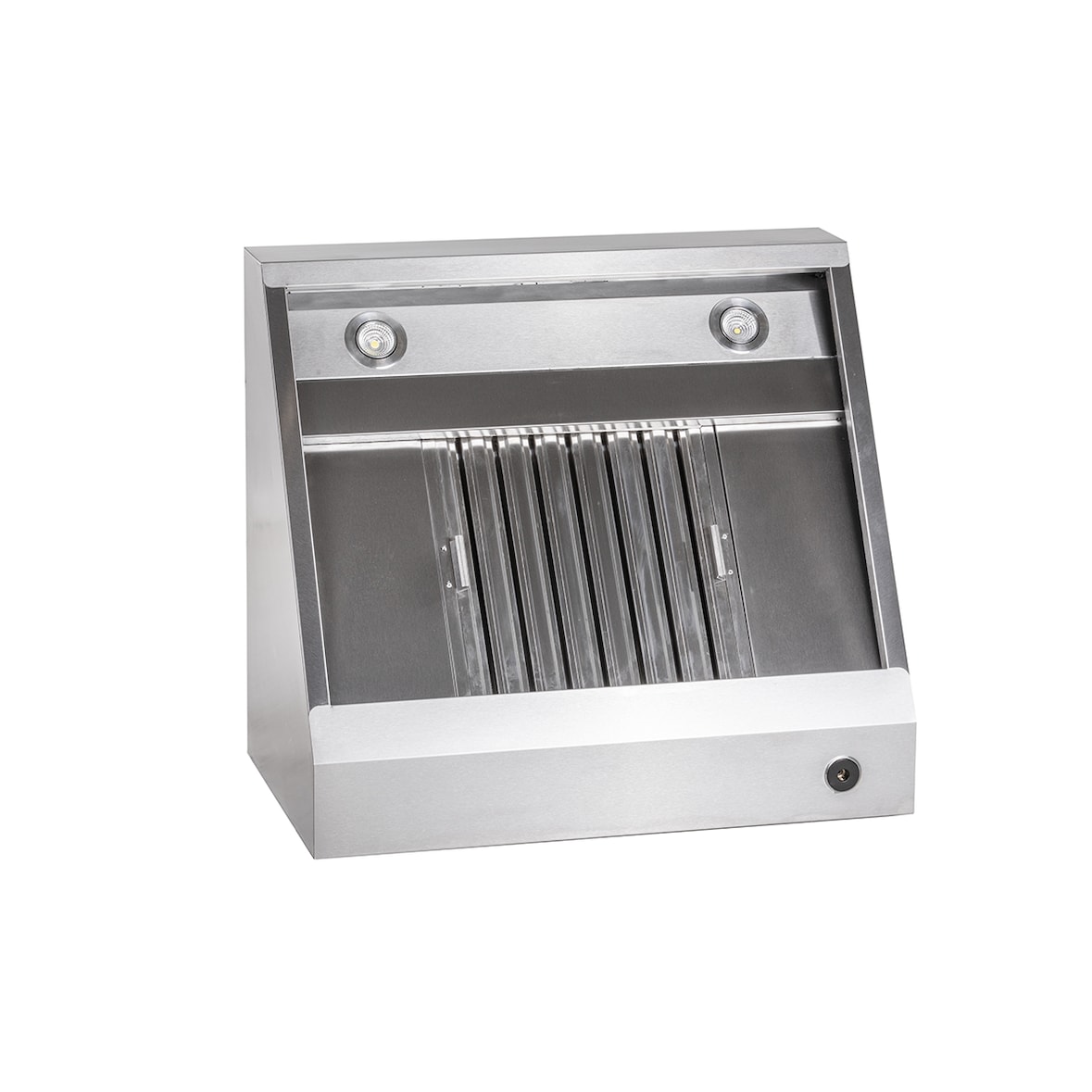 KBS wandafzuigkap met motor 2000x900x450 mm trapeziumvorm aansluitklaar filtertype F2