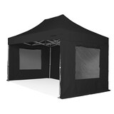 thumbnail of RAY BOT Gazebo pieghevole 4x6 nero Exa 55mm alluminio con finestre PVC 350g