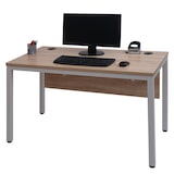 thumbnail of Schreibtisch HWC-E94, Bürotisch Computertisch 120x60cm ~ natur-weiß