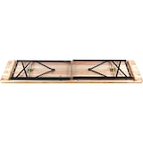 thumbnail of Set Birreria Tavolo + 2 Panche 80x220 cm in Legno Naturale Richiudibile Salvaspazio fino a 10 persone