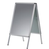 thumbnail of FRANKEN Plakatständer Kundenstopper A2 mit Klapprahmentechnik, freistehend, doppelseitig, Aluminiumrahmen, Standard, BSA2