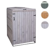 thumbnail of XL 1er-/2er-Mülltonnenverkleidung | HxBxT 126x79,5x98 cm | Braun | Mülltonnenbox Mülltonnenabdeckung Holz FSC®