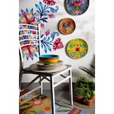 thumbnail of Excelsa service 18 assiettes Mexican Flowers porcelaine multicolore