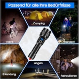 thumbnail of Taschenlampe LED Aufladbar, 2000 Lumen, 300 m Zoom, Wasserdicht