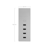 thumbnail of Ultraschnelle Ladestation 4 USB 1 m Weiß 9&1