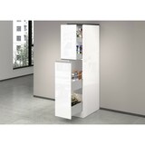 thumbnail of Dmora Dispensa da cucina Dcasiragh, Armadio multiuso, Mobile per cucinotto, Portafrigo multifunzione, 30x60h165 cm, Bianco lucido e Ardesia