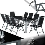 thumbnail of tectake Salon de jardin aluminium 8 places - gris anthracite - 402164