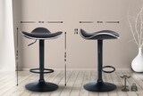 thumbnail of Décoshop26 - Barhocker x1 ergonomischer Sitz aus schwarzem PVC schwarzes Metallgestell in Trompetenform 10_0005383