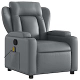 thumbnail of vidaXL Massagesessel Grau Kunstleder