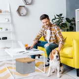 thumbnail of Relaxdays Aufbewahrungskorb Stoff, Aufbewahrungsbox mit Deckel, Regalkorb grau, Stoffbox, HxBxT: 25 x 33 x 33 cm, grey