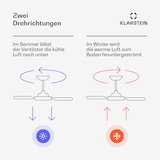 thumbnail of SkyBreeze Smart Deckenventilator | Indoor & Outdoor | Smart Control | IP44 | 40 dB Walnuss 132