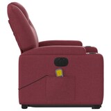 thumbnail of vidaXL Elektrischer Massagesessel mit Aufstehhilfe Weinrot Stoff