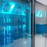 thumbnail of Romux® Gefrierschrank MD 2200 Liter 4 Türen Schwarz mit Belüftet | Professioneller Gefrierschrank mit Glastür & LED