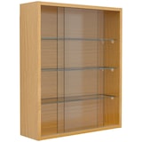 thumbnail of VCM Wandvitrine Drivalo Honig-Eiche H. 60 x B. 50 x T. 15 cm