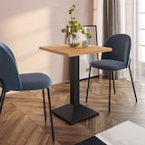 thumbnail of Base de mesa piramidal cm.41x41 Tubular cm.8x8 Altura cm.75 Hierro Negro