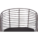 thumbnail of Esszimmerstuhl Rattanstuhl Farbe anthrazit inkl. Sitzkissen NAIROBI