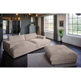 thumbnail of KAWOLA Big Sofa MADELINE Cord taupe mit Hocker und 4 Zierkissen