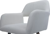 thumbnail of 6er-Set Esszimmerstuhl HWC-A50 II, Stuhl Küchenstuhl Polsterstuhl, Holz Stoff/Textil Cord (400g/m²) FSC® ~ creme-weiß