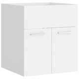 thumbnail of vidaXL Waschbeckenunterschrank mit Einbaubecken Weiß Holzwerkstoff
